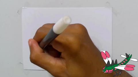 Drawing pokemon yanmega shorts