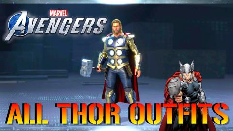 Marvel's Avengers: THOR All Unlockable Outfits In The (Fu...