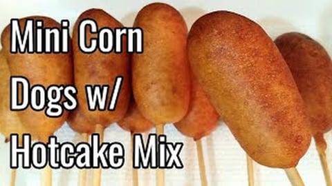 MINI CORN DOGS USING HOTCAKE MIX _ Filipino Recipe | Tast...