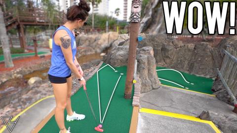 Lucky Mini Golf Hole In One Bounce and Awesome Holes! - P...