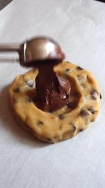 Baking a Giant Nutella Stuffed Cookie