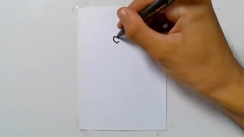 Drawing thumb child zombie character graffiti shorts