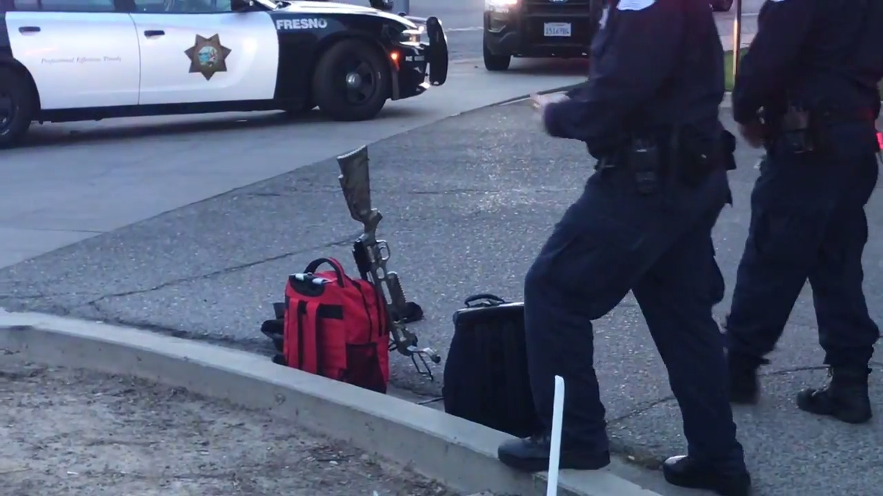 Man with crossbow Saint Agnes hospital Fresno Bee