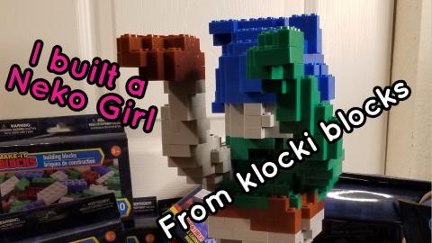 I made a Anime Cat Girl in Blocks [2101 Make-It Blocks] K...