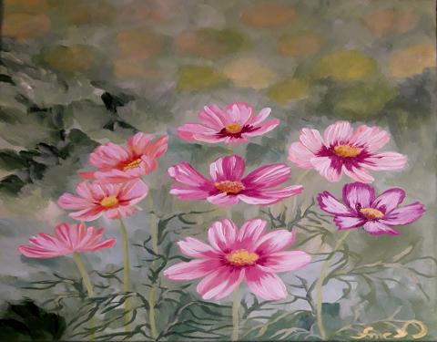 Howtopaintcosmosflowereasy60