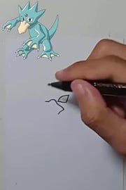 Drawing Pokemon GOLDUCK Shorts