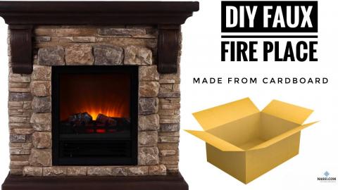 DIY BUDGET FIREPLACE 2020 | DIY FIREPLACE ON A BUDGET | L...
