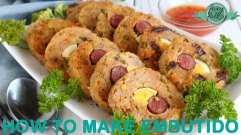 How to make Easy EMBUTIDO (Filipino Style Pork Meat Loaf)...
