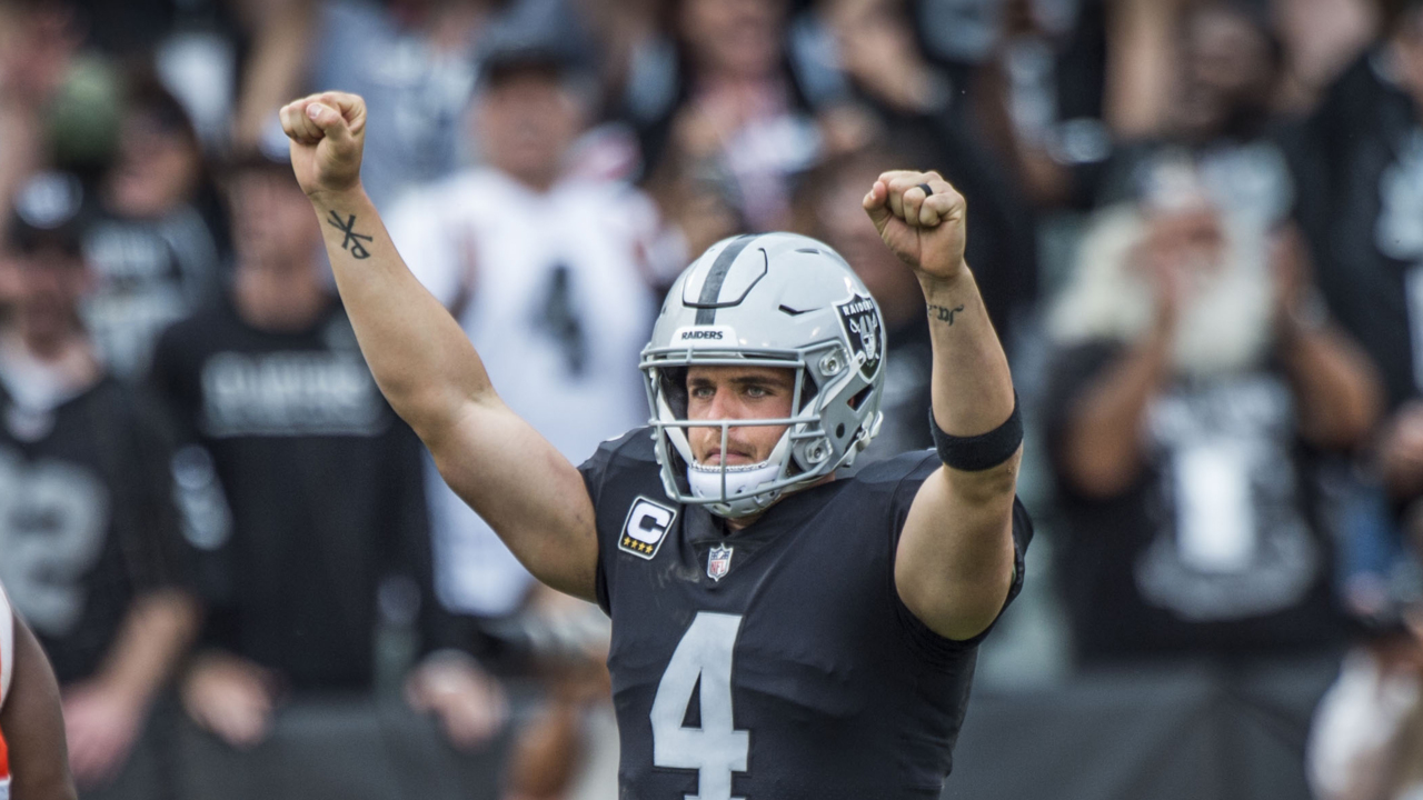 Raiders rally past Browns 45-42 in OT for 1st win for Gruden