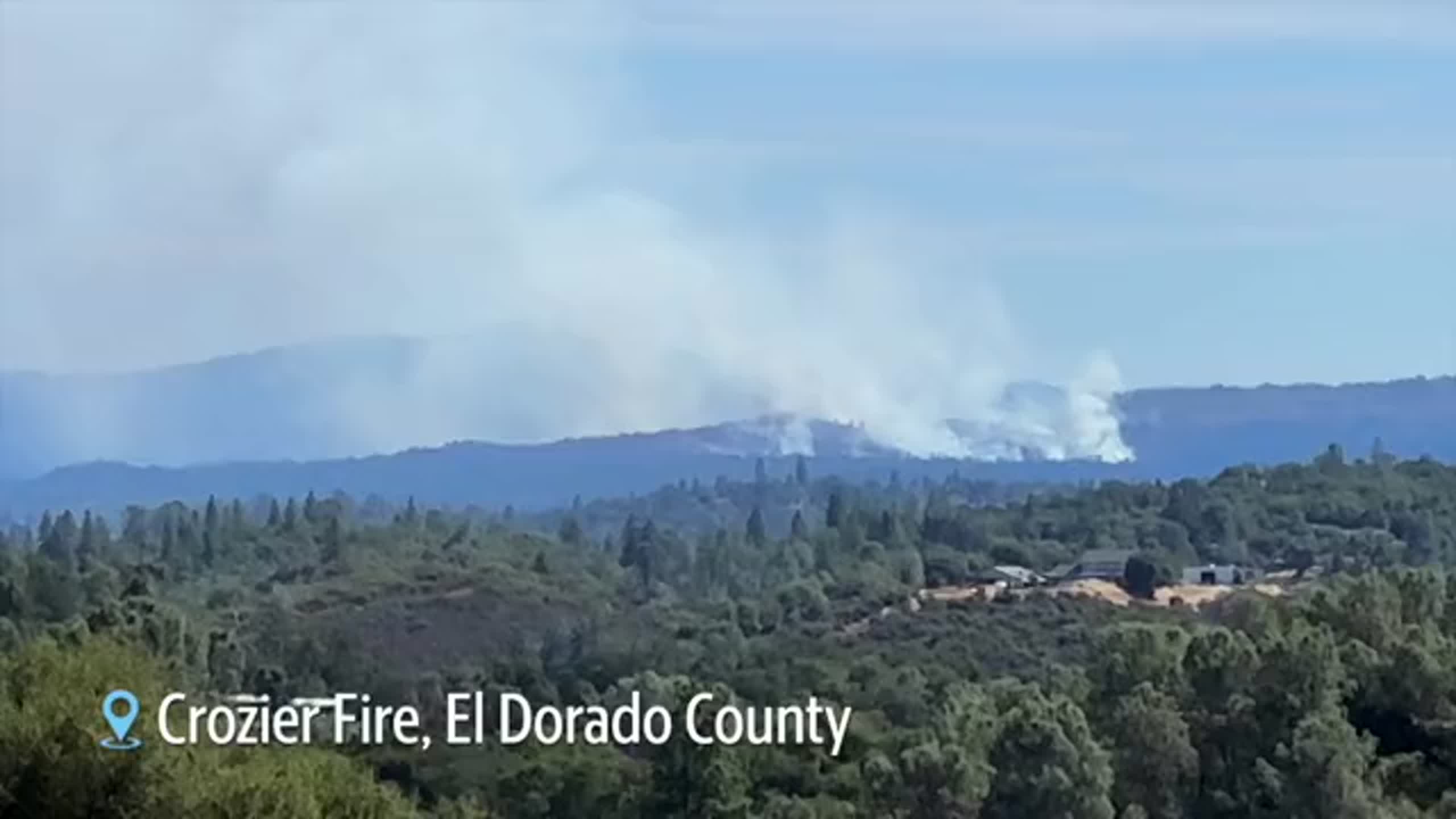 Video: See scenes of a wildfire burning in El Dorado County