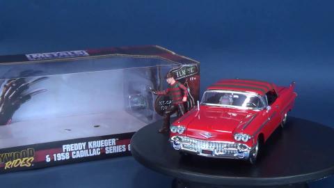 Jada Toys Hollywood Rides Freddy Krueger and the 1958 Cad...