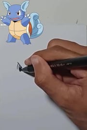 Drawing Pokemon WARTORTLE Shorts