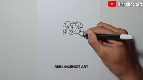 Drawing Grafity Vector character pirates kaktus