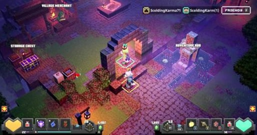 Minecraft Dungeons multiplayer gameplay 2022-08-17