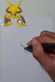 Drawing Pokemon Alakazam Shorts