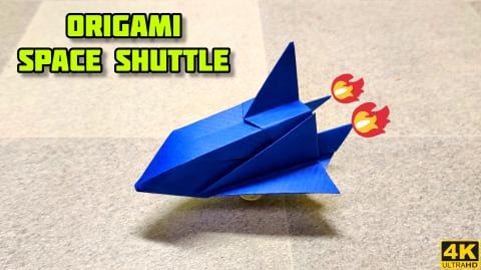 Origami Space Shuttle | Origami Spaceship | Origami Tutor...