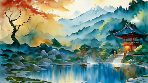 Peaceful & Relaxing Music / Zen Garden through the Season...