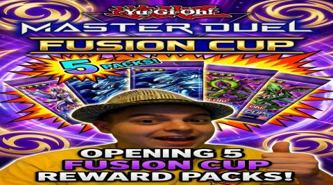 YuGiOh Master Duel Opening 5 Fusion Cup Reward Packs! 9:1...