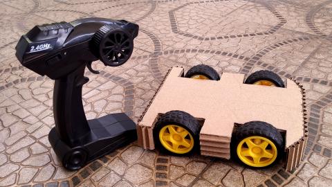 4WD Remote control car Using Gear Motor