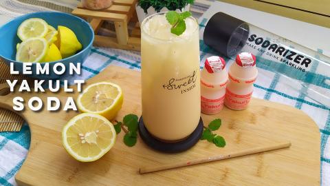 Refreshing Lemon Yakult Soda Recipe