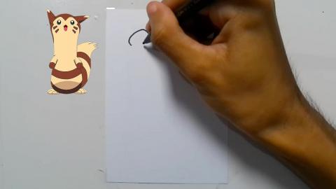 Drawing Pokemon Furret