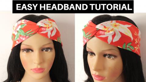 Headband Sewing Tutorial | Twisted Turban Headband | Fabr...