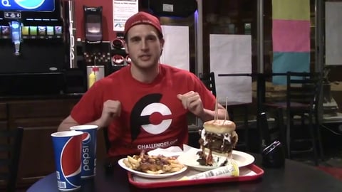 Burger Eating Record - Johnny's Big Daddy Challenge!