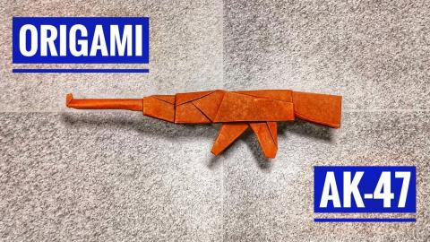 Origami AK-47 | Origami Gun | Paper Gun | Origami tutoria...
