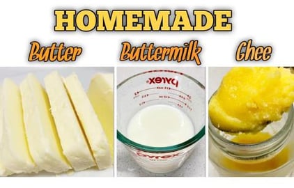 How to make Butter, Buttermilk and Ghee