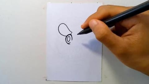 Drawing laughing monster graffiti shorts