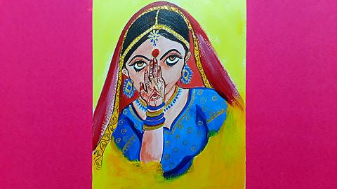 Woman With Bindi | Sumana's Artwork