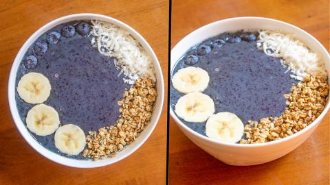 3 ingredient Blueberry Smoothie Bowl