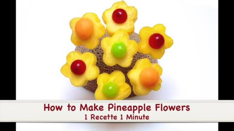 Beautiful Pineapple Flowers / Healthy Snacks