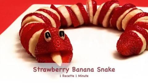 Strawberry Banana Snake (shorts)