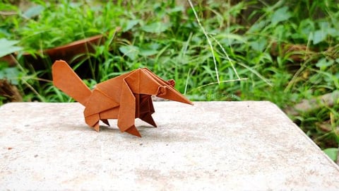 Origami Anteater | Origami tutorial | Paper craft