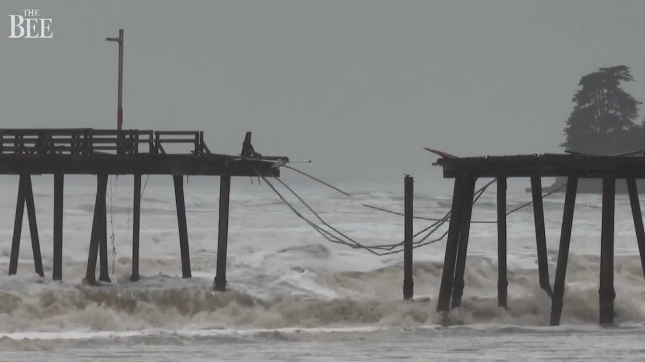 Video Businesses in Santa Cruz area clean up after storm