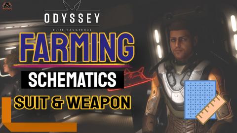 ELite Dangerous Odyssey Farming Suit and Weapon Schematic...