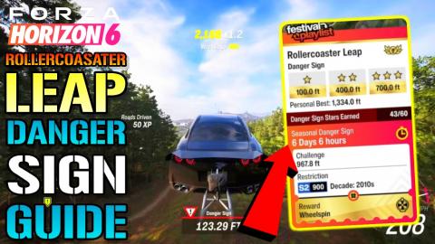 Forza Horizon 6_ _Rollercoaster Leap_ Danger Sign Guide! ...
