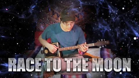 Race to the Moon - Cigar Box Guitar Improvisation