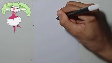 Drawing Pokemon steenee