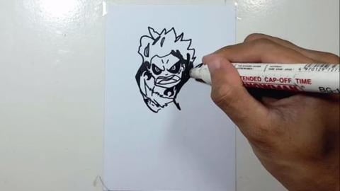 Drawing LUFFY GEAR 4TH 