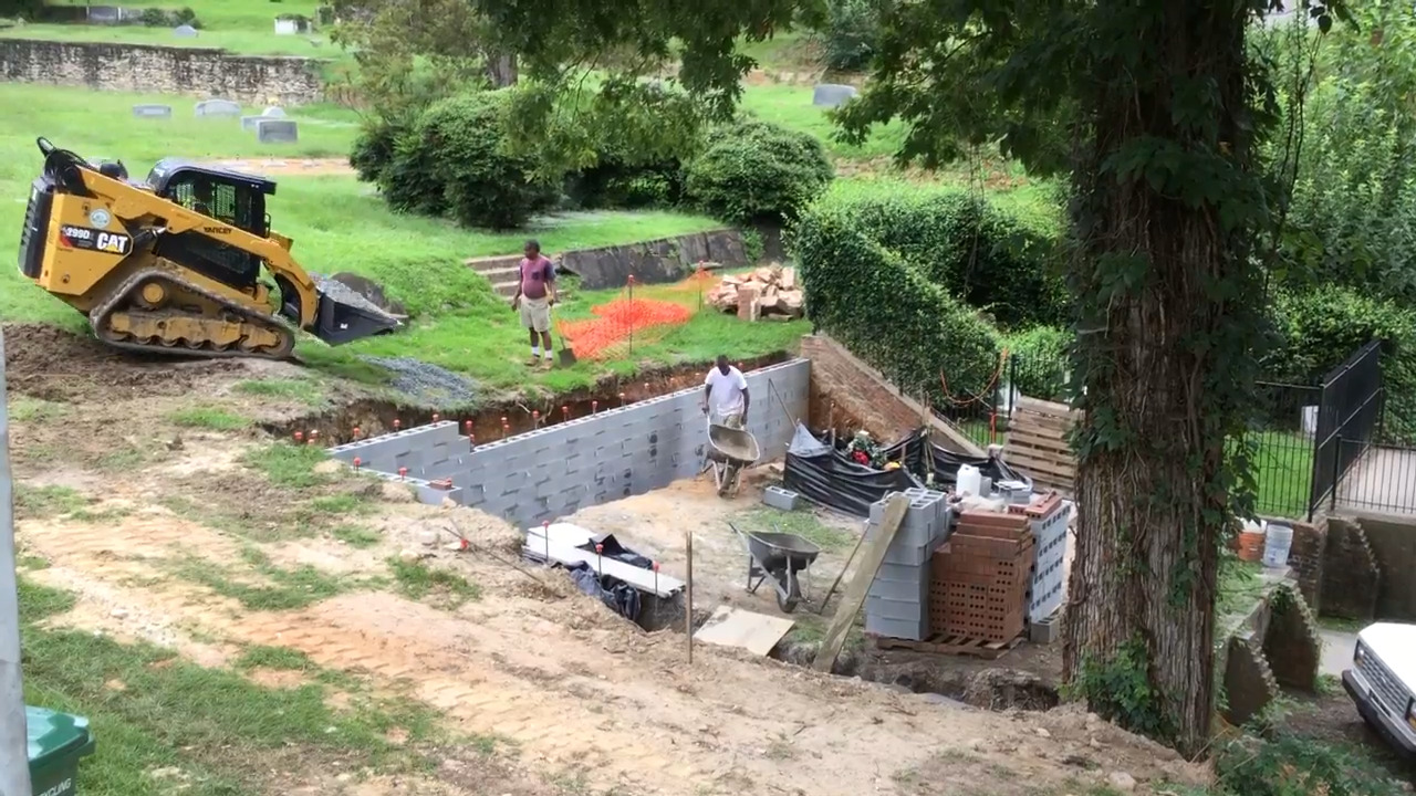 Gregg Allman grave work at Rose Hill Cemetery Macon | Charlotte Observer