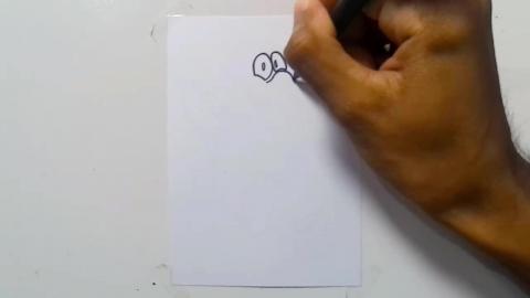 Draw Graffiti cartoon-penguin v4 shorts