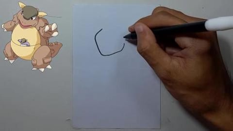 Drawing pokemon KAGASKHAN