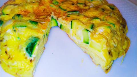 Thick Spanish Zucchini Omlette