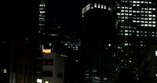 Downtown Late Night. (Rare Footage)