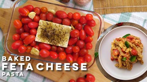 I made the Viral Tiktok Baked Feta Cheese Pasta! | Super ...