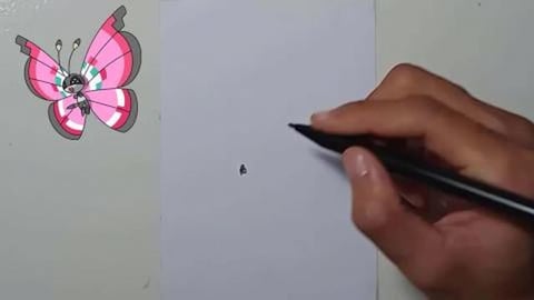 DRAW POKEMON VIVILLION #SHORTS