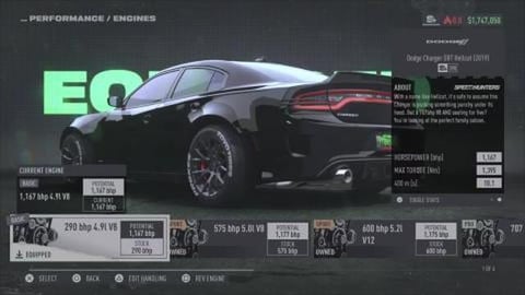Best Engine Dodge charger SRT Hellcat in NFS Unbound