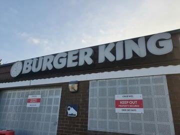 ABANBONED GARAGE AND BURGER KING
